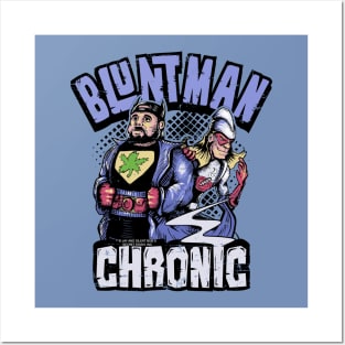 Bluntman and Chronic colored Posters and Art